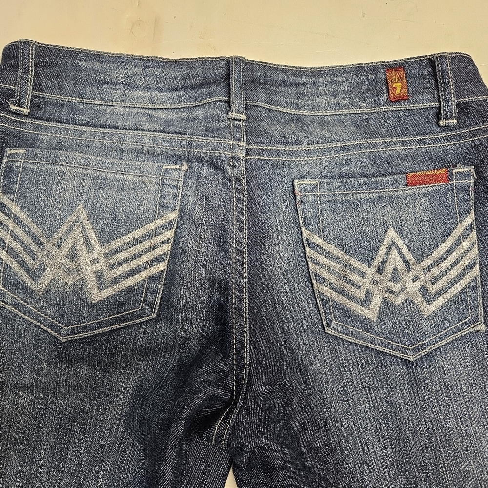 7 For All Mankind A Pocket Relaxed Denim Jeans Blue Women's Size 26